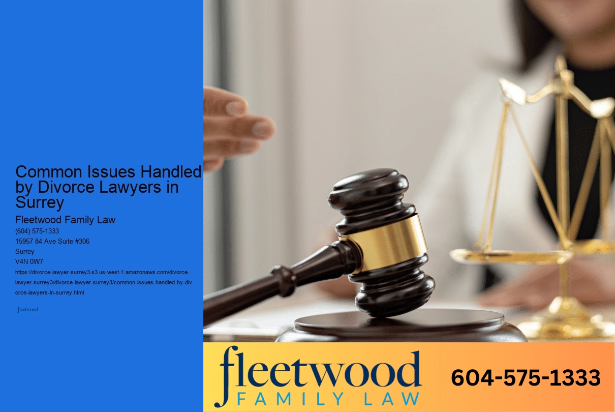 Common Issues Handled by Divorce Lawyers in Surrey